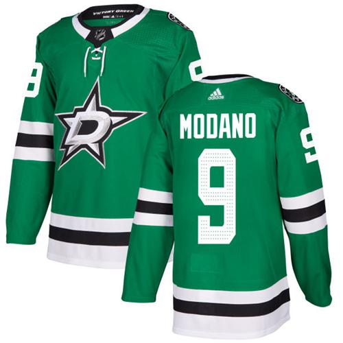 Adidas Men Dallas Stars #9 Mike Modano Green Home Authentic Stitched NHL Jersey